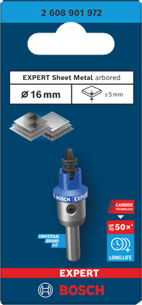 Bosch 16 mm EXPERT Sheet Metal hole saw.