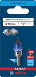 Bosch 19 mm EXPERT Sheet Metal arbored hole saw.