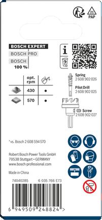 Bosch EXPERT Sheet Metal Hole Saw 28 x 5 mm.