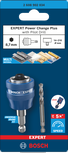 Bosch EXPERT Power Change Plus Arbor with pilot drill for multi-material use.