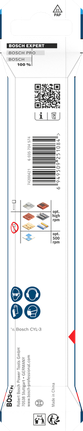 Bosch EXPERT HEX-9 Multi Construction Drill Bit packaging.