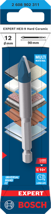 Bosch EXPERT HEX-9 Hard Ceramic Drill Bit 12 x 90 mm.