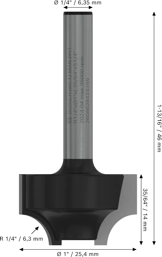 PRO Router Bit Ovolo - Bosch Professional