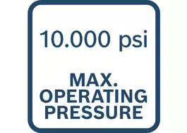 Max operating pressure 10000 psi