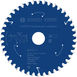 Bosch EXPERT Aluminium cordless circular saw blade T42.