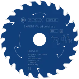 Bosch EXPERT Wood cordless circular saw blade, 120 mm diameter.