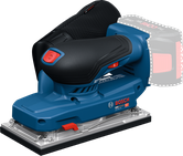 Bosch GSS18V-18 orbital sander with ergonomic grip.