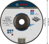 Bosch PRO Metal Grinding Disc A 24 P BF for metal.