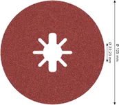 Bosch PRO R780 X-Lock Fibre Disc 125 mm G100.