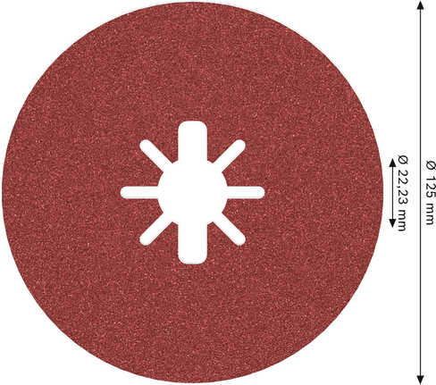 Bosch PRO R780 X-Lock Fibre Disc 125 mm G100.