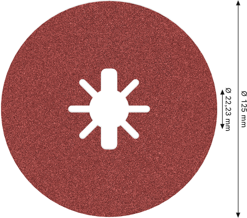 Bosch PRO R780 X-Lock fibre disc 125 mm G120.