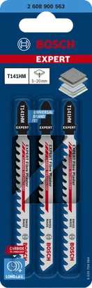 EXPERT Fibre Plaster T141HM Bosch EXPERT Fiber Plaster T141HM carbide jigsaw blades.