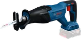 Bosch GSA18V-280 cordless reciprocating saw for metal cutting.