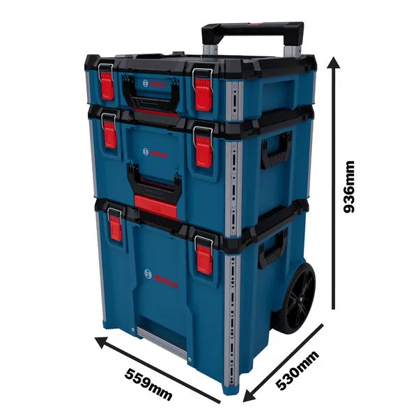 Bosch L-BOXX Contractor Set 3, rolling carrying case system.
