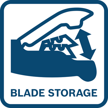 Blade storage.