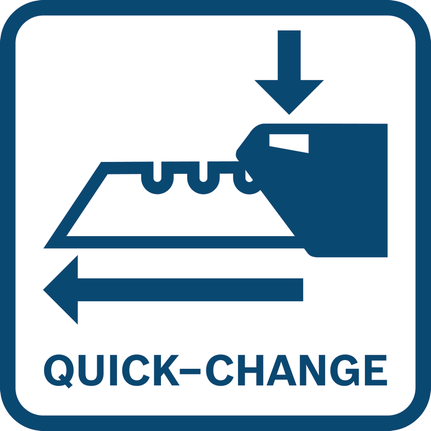 Quick-change knife.