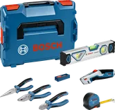 Bosch 16-piece pliers and mixed hand tools set with case.