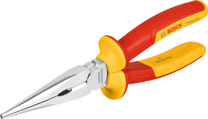 VDE Long Nose Pliers Straight 200 mm Professional