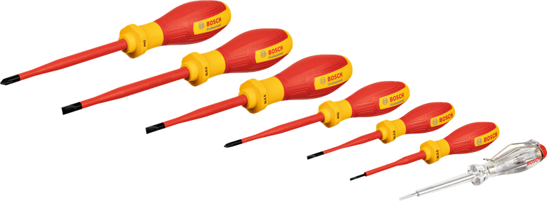 Bosch VDE screwdriver set SL/PH 7 pcs for 1000V.