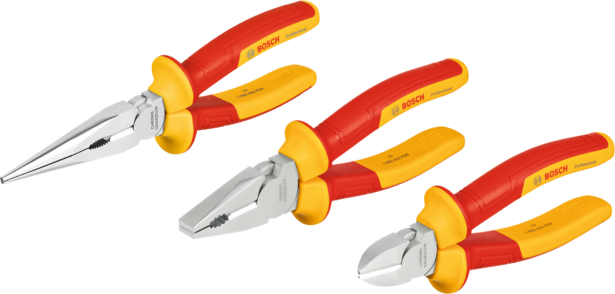 VDE Pliers Set 3 pcs Professional