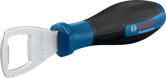 Bosch blue bottle opener with ergonomic handle.