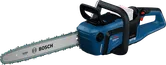 Bosch GKE 18V-40 chainsaw with 8Ah battery.