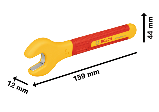 Bosch VDE Spanner 17mm insulated open-ended wrench.