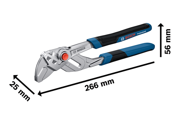 Bosch sanitary pliers wrench 250 mm chrome vanadium.