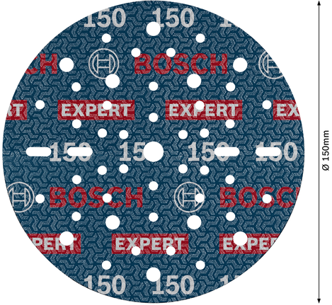 Bosch EXPERT O780 foil sanding disc 150 mm G150.