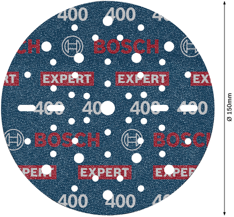 Bosch EXPERT O780 150mm G400 foil sanding disc.