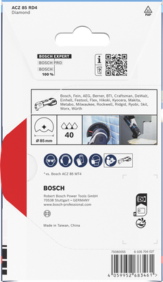EXPERT ACZ 85 RD4 Bosch EXPERT ACZ 85 RD4 diamond grout segment blade 85mm.