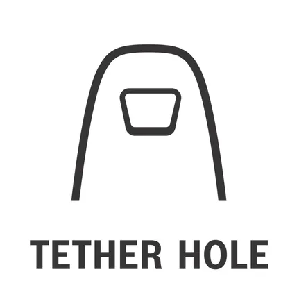 Tether hole.