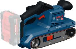 Bosch GBS18V-75 belt sander with 18V battery slot.