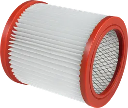 Bosch polyester cylinder filter for dust extraction.