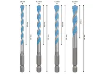 Bosch EXPERT HEX-9 Multi Construction Drill Bit Set.