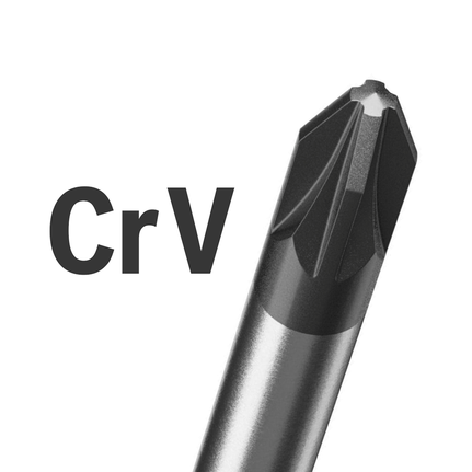 Pozidriv screwdriver CrV.