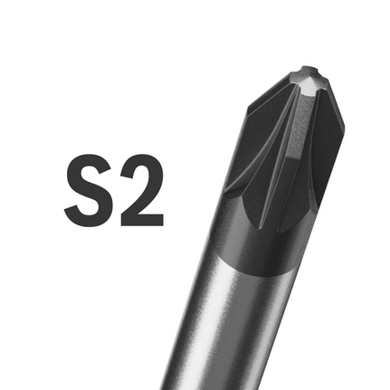 Pozidriv S2 screwdriver.