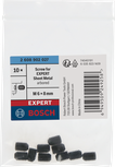 Bosch EXPERT Sheet Metal hole saw screws M6 x 8 mm, 10 pack.