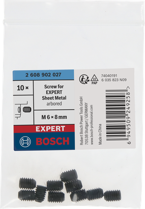 Screw for EXPERT Sheet Metal arbored