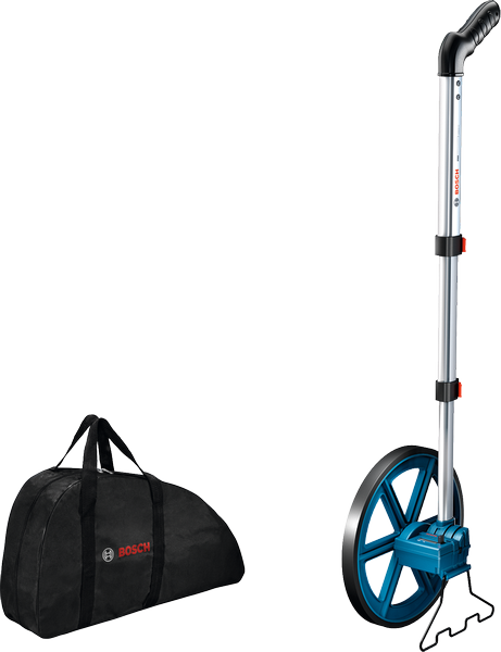 Bosch GWM 29 measuring wheel with carrying bag.