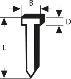 Bosch Nail type 48 schematic with labeled dimensions.