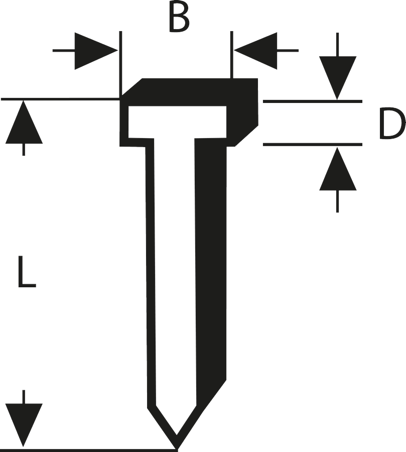 Bosch Nail type 48 schematic with labeled dimensions.