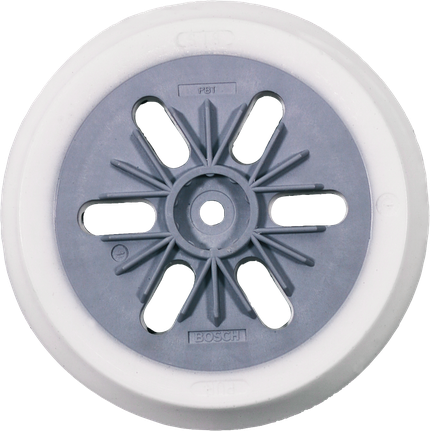 Bosch soft 125 mm sanding pad with 8 holes.