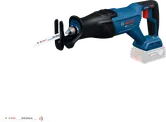 Bosch GSA 18V-28 reciprocating saw with blade.