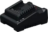 Bosch GAL 18V-40 battery charger with status indicator.
