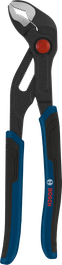Bosch water pump pliers 250 mm with multi-component handles.