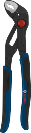 Bosch water pump pliers 250 mm with multi-component handles.