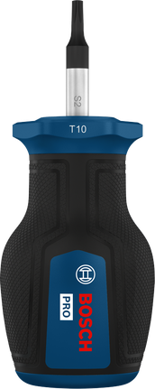 Bosch PRO Stubby Screwdriver TX10 with ergonomic handle.