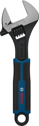Bosch adjustable wrench 150 mm with ergonomic handle.