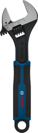 Bosch adjustable wrench 200 mm with wide jaw.